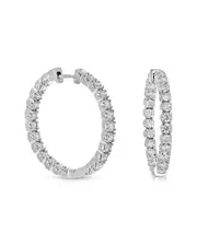 14K 5.00 ct. tw. Lab-Grown Diamond Hoops