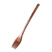4Pcs Natural Wooden Spoon Fork Rice Soups Utensil Cereal Handmade Home Tableware