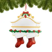 New Year Personalized Christmas Family Xmas Tree Christmas Stocking Ornaments