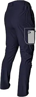 [Apotemis] Men's Hiking Cargo Pants Lightweight Quick-Dry Waterproof Stretch Work Fishing Travel Outdoor Pants with 6 Pockets