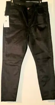 Womans 7 For All Man Kind 31 Cigarette Pants Velvet Dark Gray Pants NWT