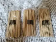 300 Pieces 6" Natural Bamboo Skewers/Barbecue Skewers/Bamboo Sticks for BBQ 6 in