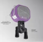 Altec Lansing HydraTrek Bluetooth Waterproof Magnetic Speaker - Purple