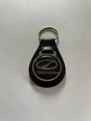 Oldsmobile Keychain Olds Black Leather Key Fob Key Chain