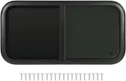 Sliding Window Horizontal RV Window Black Modified Window for Camping Trailer RV Replacement Window 35.4 x 17.7in (33-38mm/1.3‑1.5インチの壁の厚さ)