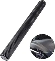 Carbon Fiber Wrap Roll Black Self Adhesive Decal Vinyl Sticker for Vehicle Motorcycle Laptop Furniture More Easy to Cut Apply