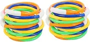 Vaguelly 24 Pcs Pool Rings Pool Toys Kid Swimming Pool Kid Toys Pool Time Dive Rings Diving Fun Pool Toy Swimming Pool Toys Children’s Toys Diving Rings for Pool for Plastic