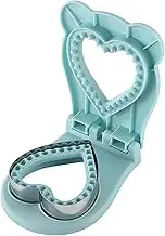 Welhammsae Sandwich Cutter, 1 Pcs Heart Shape Sandwich Cutter and Sealer, Pocket Sandwiches Cutter for Lunchbox and Breakfast, Kids Children Boys Girls Lunch Back to School, DIY Sandwich, Nordic Blue