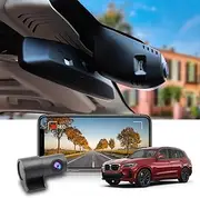 Fitcamx Dash Cam Front 4K and Rear 1080P Suitable for BMW X3 X3M iX3 G01 2018-2024, Factory OEM Style, Dual HD Video WiFi, Night Vision, 2 Way Loop Recording, G-Sensor, 128GB Card