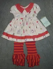 Persnickety Baby Girls Set (Tunic / Dress & Pants) - Size 6-12 Months - NWT