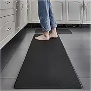 Non Slip Bath Mat PVC Washable Kitchen Mat Gray Vinyl Non-Slip Carpet Waterproof Oilproof Long Rug for Floor Balcony Laundry Room Entrance Doormat Non Slip Mat (Color : Color 2, Size : 45x180cm)