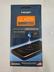 Genuine SPIGEN Screen Protector Glas.tR Nano Liquid Invisible for iPhone/Galaxy
