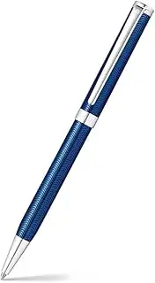 Sheaffer Intensity Engraved Ballpoint Pen, Blue Lacquer/Chrome Trim