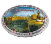 Fridge Magnet Bethlehem Manger Square Church Souvenir Gift Holy Land 2.5"x2"