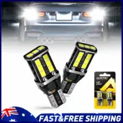 2pcs AUXITO White T15 912 921 Car LED High Mount Stop 3RD Brake Lights Bulbs (for: Smart)