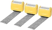 uxcell Identity Theft Protection Roller Stamps, 3 Pack Wide Confidential Roller Stamp Guard Your ID Roller for Address Security Privacy Protection, Yellow