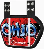 O Shield OHIO Football Back Plate Lower Back Pads for Football Youth
