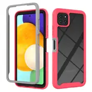 MCC Shockproof Bumper Case Samsung Galaxy A22 5G Clear Back Cover A226 [Magenta]