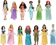 Mattel Disney Princess Toys, 13 Princess Fashion Dolls with Sparkling Clothing and Accessories, Inspired by Disney Movies, Gifts for Kids​, HLW43