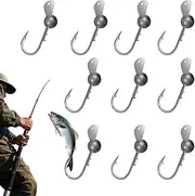 Fishing Jig Heads,Crappie Angling Hook - Pressure-Resistant Fishing Jigs Lead Hooks for Bass, Bluefin Bream, Tilapia, Crappie