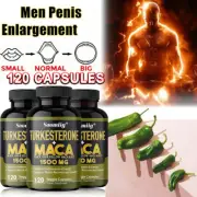 Organic Maca Root 30 To 120 Capsules Peruvian Maca Extract for Men