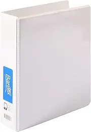 Bantex, Insert Ring Binder, A5, 2D Ring, 38mm, White [Item No. 100851556]