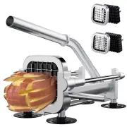 French Fry Cutter, Heavy Duty Potato Slicer, Stainless Steel Potato Chopper S...