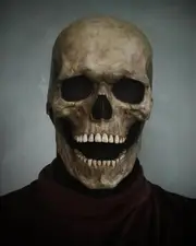 Skeleton Mask With Movable Jaw