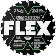 FLEX 7-1/4-inch 24T Demolition Superior Framing/Forming Wood Circular Saw Blade - FA201003-10B