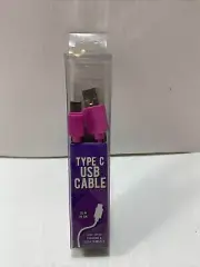 TYPE C USB HIGH-SPEED CHARGING & DATA TRANSFER 39-INCH CABLE PINK