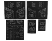 Fox Suspension Heritage Decal Kit for Forks & Shocks (Stealth) [803-01-336]