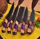 CUSTOM HANDMADE FORGED CARBON STEEL CHEF KNIFE KITCHEN KNIVES CHEF SET JW-5051