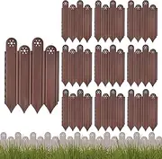 Garden Edging,10 Sets Rust-Proof Yard Edging | Interlocking Garden Trim Fencing Tools, Vegetable Palisade for Yard Patio Flower Bed Lawn Pathway