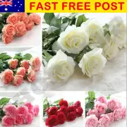 10/20 Head Silk Artificial Peony Flower Hydrangea Fake Leaf Wedding Bridal Party