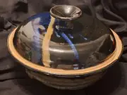 Bob Jensen Stoneware Studio Art Pottery Bakers Pot The Potter's House Oregon
