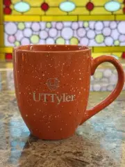 UT Tyler Speckled Orange Bistro Coffee Mug – Collegiate Licensed, NWT