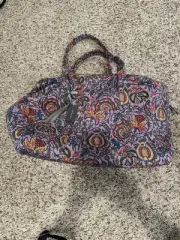 Vera Bradley Premium Cotton Large Miramar Weekender Marrakesh