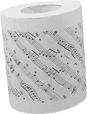 SECFOU Music Notes Tissue Paper Rolls Soft Gentle Bath Tissue for Bathroom Dec