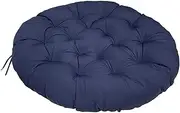 Ergonomic Outdoor/Indoor Cushion Pad with Water-Proof Cover for Hammock Seating, Swing Chairs, and Patio Furniture, Premium Comfort Support(Blue,43x43in)