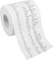 SECFOU Creative Learning Aid: 1 Roll English Word Toilet Paper Phonetic Symbols for Young Learners