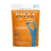 GO2 Dentagenie Tongue Cleaner. Earth Lovin' - made with recycled plastic. 20 Disposable Hygienic Scrapers