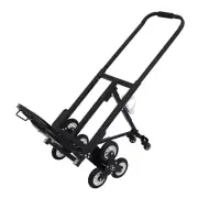 Portable Hand Truck Stair Climbing Folding Cart Trolley Steel Cart Loading 330lb