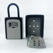 Padlock/ Key Safe Box Outdoor 4 Digit Wall Mounted Combination Lock Security NEW