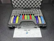 Snap-on Tools NEW ASSORTED COLOR Master 12-Piece Snap Ring Plier Set SRPCR112