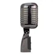 SoundArt 'Vintage' Dynamic Microphone with Deluxe Carry Case (Black Chrome)