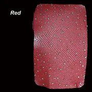 Red 2 Pair of Sexy Crystal Rhinestone Fishnet Net Mesh Socks Stockings
