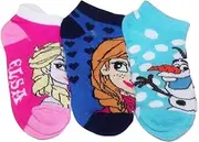 [Disney] Frozen 3 Socks ~ Size 6-8 (Elsa on Pink, Anna on Blues, Olaf & Snowballs)