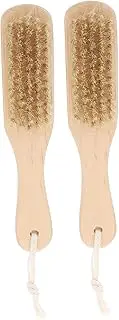 MUSISALY 2pcs Foot Sole Scrubbers Body Exfoliator Brush Tools Wooden Foot Scraper