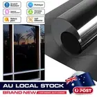 ONE WAY MIRROR TINT FILM 100cm×200cm Black PET Sun Block Privacy Home Window AU