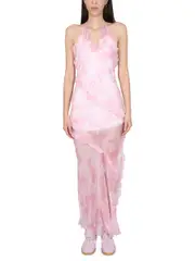 [MSGM] MSGM-Silk Chiffon Dress-Donna 42